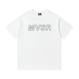 White Simple Short-Sleeved T-Shirt Descente